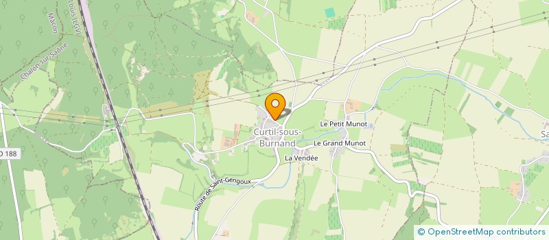 localisation de l'entreprise MADAME BLANDINE VERON  CURTIL-SOUS-BURNAND