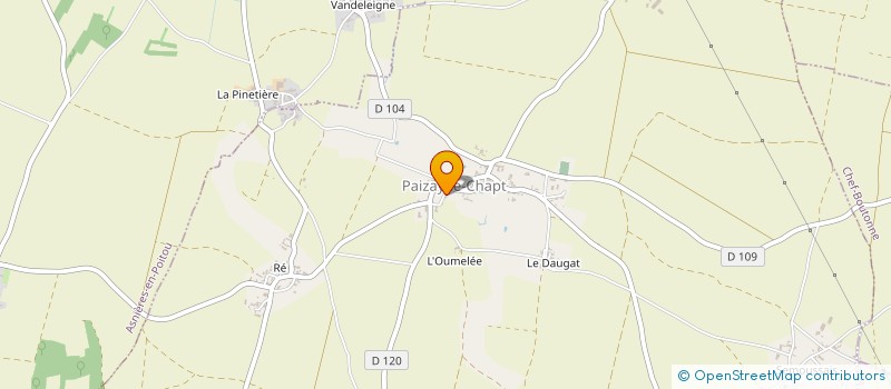 localisation de l'entreprise MADAME BLANDINE VIEILLOT  PAIZAY-LE-CHAPT