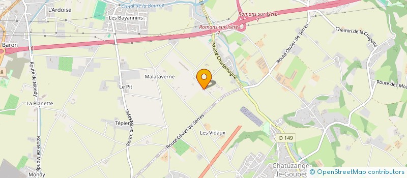 localisation de l'entreprise MADAME BLANDINE VINAY à CHATUZANGE-LE-GOUBET