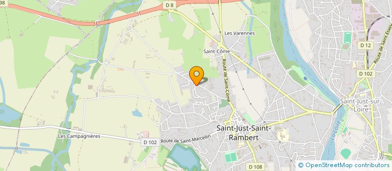 localisation de l'entreprise MADAME BLANDINE VOLLE  SAINT-JUST-SAINT-RAMBERT