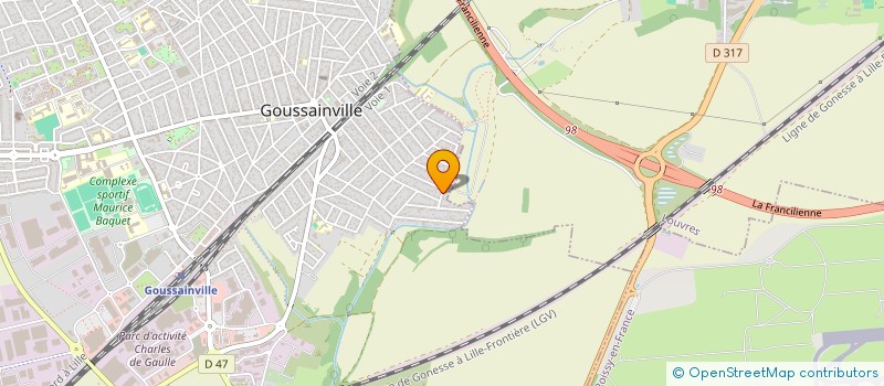 localisation de l'entreprise MADAME BLASCO CABEZA  GOUSSAINVILLE