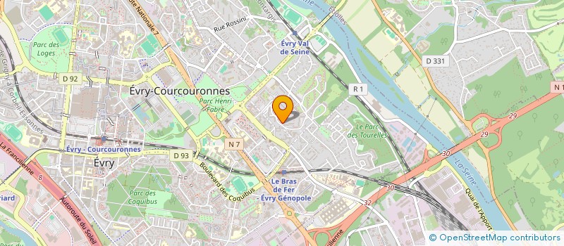 localisation de l'entreprise MADAME BLERINA ZYLFO  EVRY-COURCOURONNES