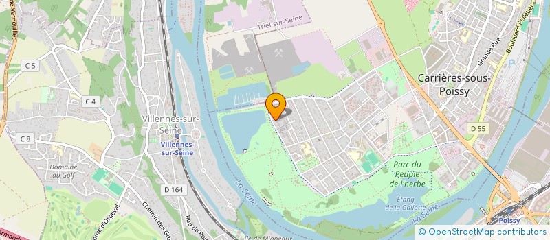 localisation de l'entreprise MADAME BLESSING BINDA NSAKALA  CARRIERES-SOUS-POISSY