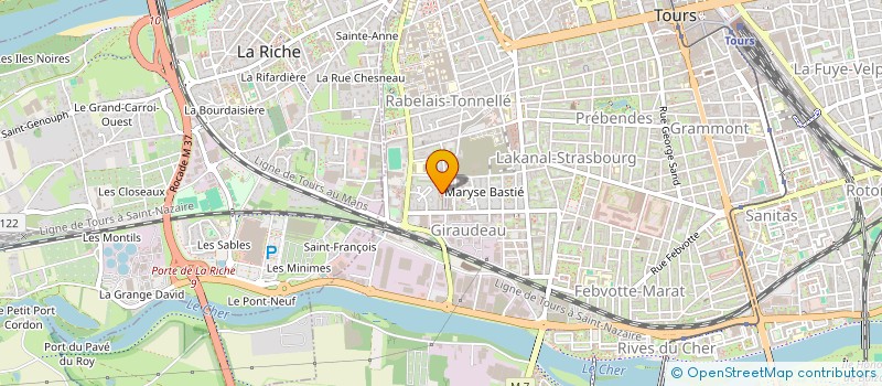 localisation de l'entreprise MADAME BLESSING OMOROWA EGOGOH  TOURS