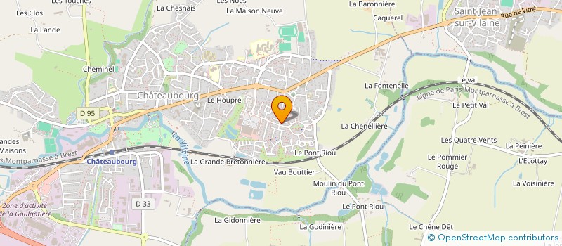 localisation de l'entreprise MADAME BLEU CATHERINE DOUA  CHATEAUBOURG