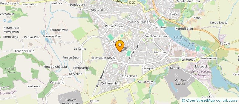localisation de l'entreprise MADAME BLEUENN AUFFRET à SAINT-RENAN