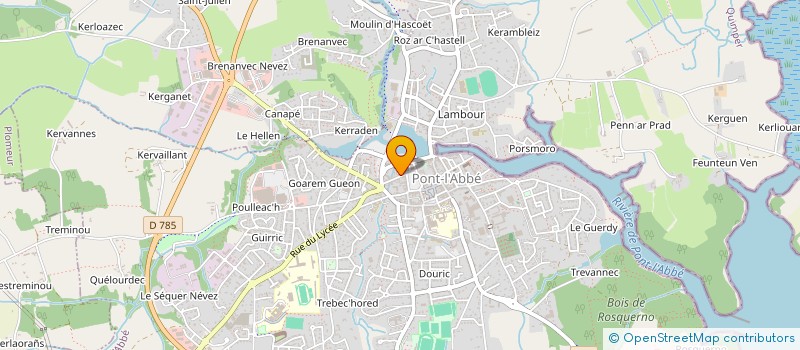 localisation de l'entreprise MADAME BLEUENN LOMENECH  PONT-L'ABBE
