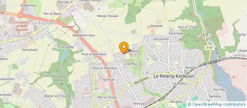 localisation de l'entreprise MADAME BLEUENN SEVENEC DE CAMPOS  LE RELECQ-KERHUON