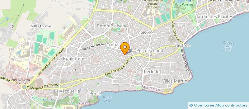localisation de l'entreprise MADAME BLEUNIG MAHE à SAINT-NAZAIRE