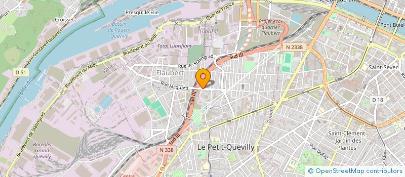 localisation de l'entreprise MADAME BOCHRA GHADRANE  LE PETIT-QUEVILLY