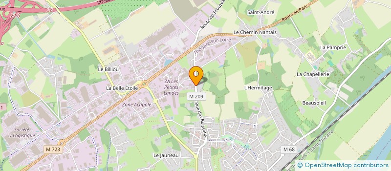 localisation de l'entreprise MADAME BOCHRAT MOUSTAINE à THOUARE-SUR-LOIRE