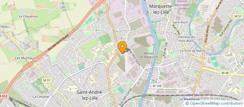 localisation de l'entreprise MADAME BODIERE BA  SAINT-ANDRE-LEZ-LILLE