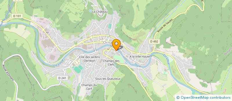 localisation de l'entreprise MADAME BOJA RIJAVEC à ORNANS