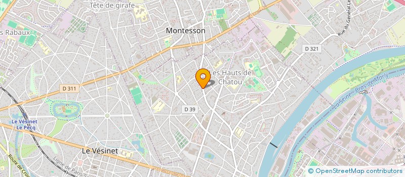 localisation de l'entreprise MADAME BOJIDARKA RAAD à CHATOU