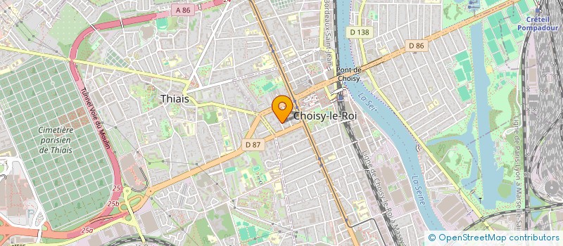 localisation de l'entreprise MADAME BOKULAKA LOUISE WIDJI YOFOLA à CHOISY-LE-ROI