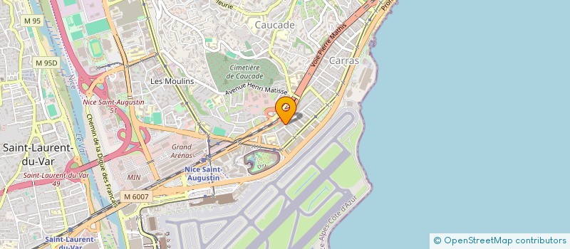 localisation de l'entreprise MADAME BONAHO GUEU à NICE