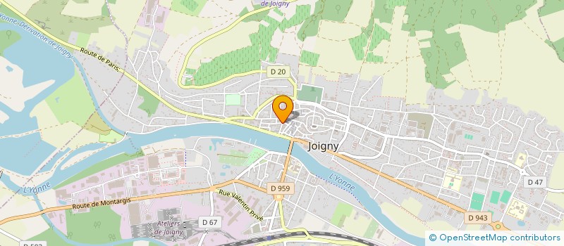 localisation de l'entreprise MADAME BONG JA WHANG à JOIGNY