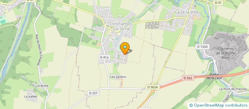 localisation de l'entreprise MADAME BONNIE BETHEA  LAIZE-CLINCHAMPS