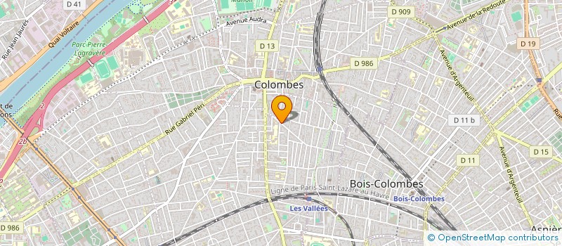 localisation de l'entreprise MADAME BONNIE MENVIEL  COLOMBES