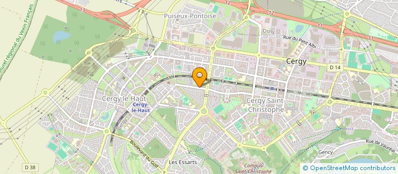 localisation de l'entreprise MADAME BONNIE PAGNE  CERGY