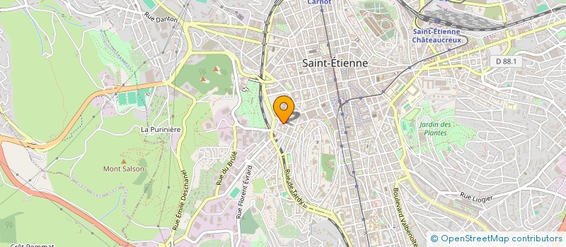 localisation de l'entreprise MADAME BOSSO PEYENA à SAINT-ETIENNE