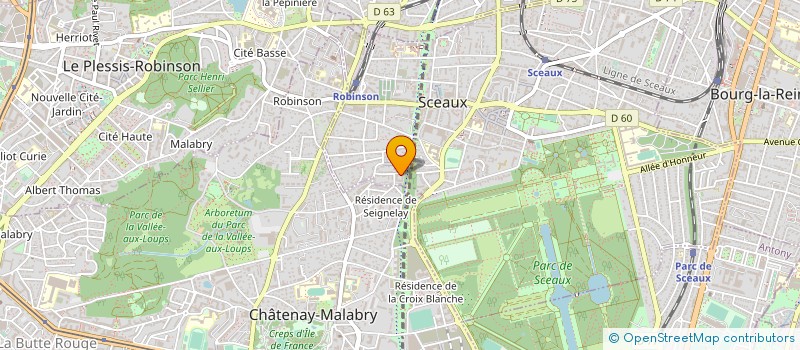localisation de l'entreprise MADAME BOUANGA BOUESSE à SCEAUX