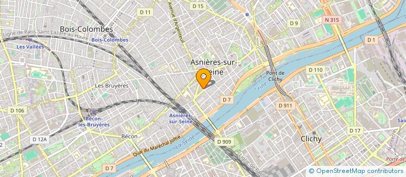 localisation de l'entreprise MADAME BOUCHRA BAJJOU à ASNIERES-SUR-SEINE