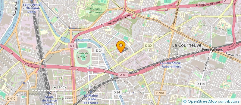 localisation de l'entreprise MADAME BOUCHRA BAKKAL à SAINT-DENIS