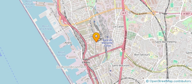 localisation de l'entreprise MADAME BOUCHRA BELKHEIR à MARSEILLE