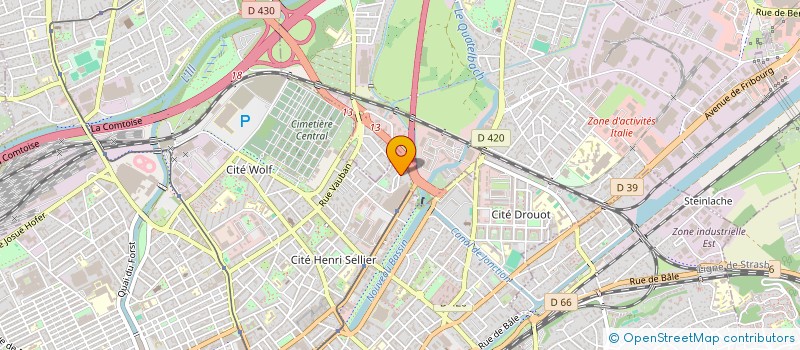 localisation de l'entreprise MADAME BOUCHRA BOUBOUT  MULHOUSE