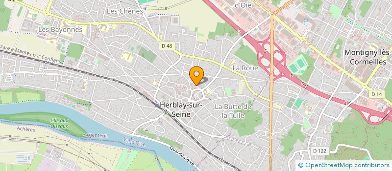 localisation de l'entreprise MADAME BOUCHRA BOUHAFS  HERBLAY-SUR-SEINE