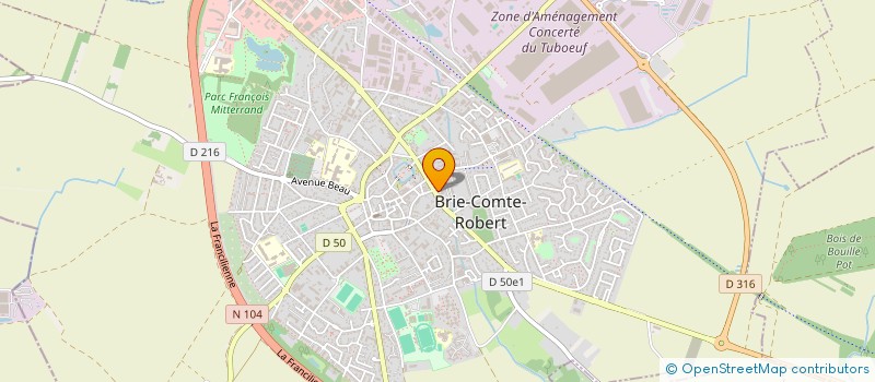 localisation de l'entreprise MADAME BOUCHRA DERFOUFI  BRIE-COMTE-ROBERT