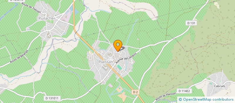 localisation de l'entreprise MADAME BOUCHRA EL OUAZZANI  PLAISSAN