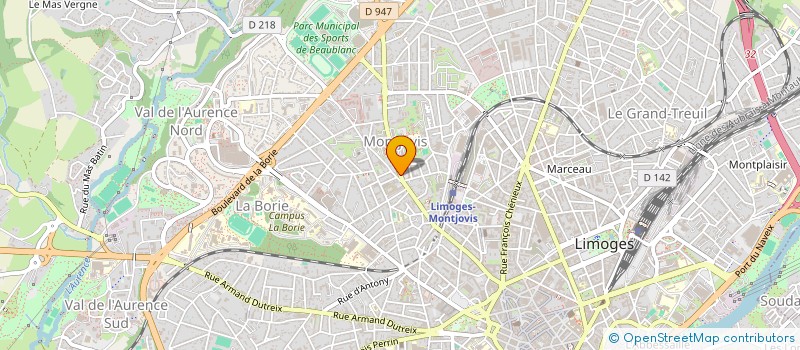 localisation de l'entreprise MADAME BOUCHRA EL YAGOUBI à LIMOGES