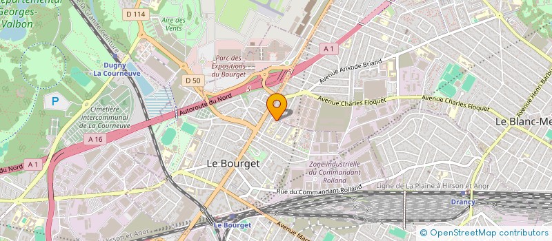 localisation de l'entreprise MADAME BOUCHRA FAHDI à LE BOURGET