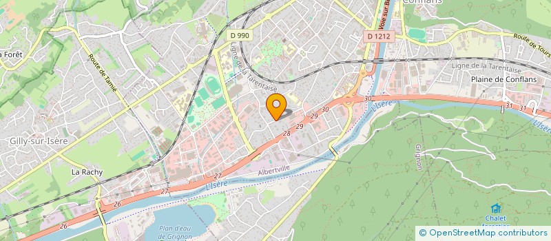 localisation de l'entreprise MADAME BOUCHRA FATAH  ALBERTVILLE