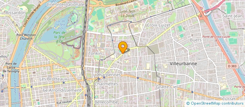 localisation de l'entreprise MADAME BOUCHRA HABCHI  VILLEURBANNE