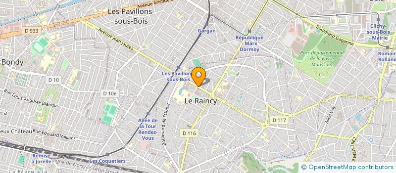 localisation de l'entreprise MADAME BOUCHRA HAMMOUAMAR  LE RAINCY