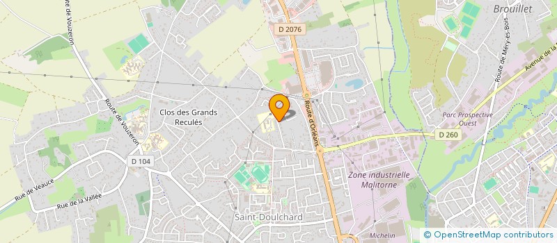 localisation de l'entreprise MADAME BOUCHRA HARFI  SAINT-DOULCHARD