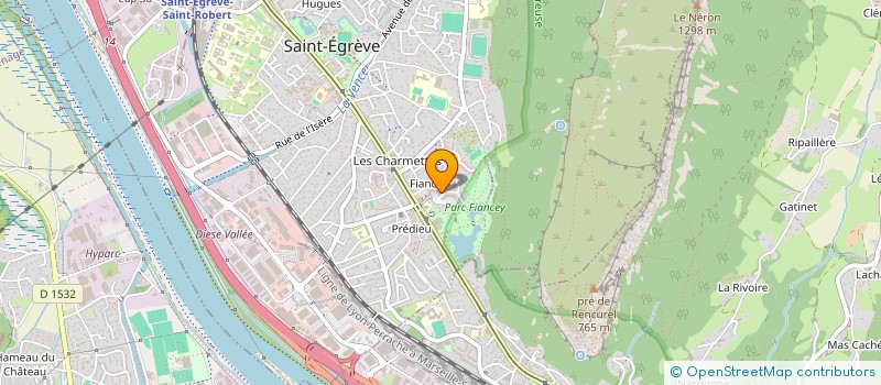 localisation de l'entreprise MADAME BOUCHRA KHODJA  SAINT-EGREVE