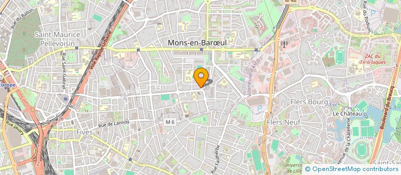 localisation de l'entreprise MADAME BOUCHRA MELLAL  MONS-EN-BAROEUL