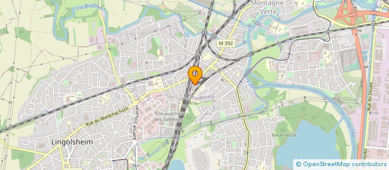 localisation de l'entreprise MADAME BOUCHRA MESSAOUDI  STRASBOURG