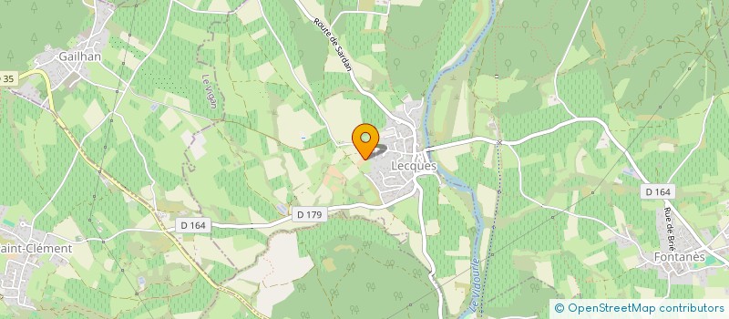 localisation de l'entreprise MADAME BOUCHRA OURAHOU  LECQUES