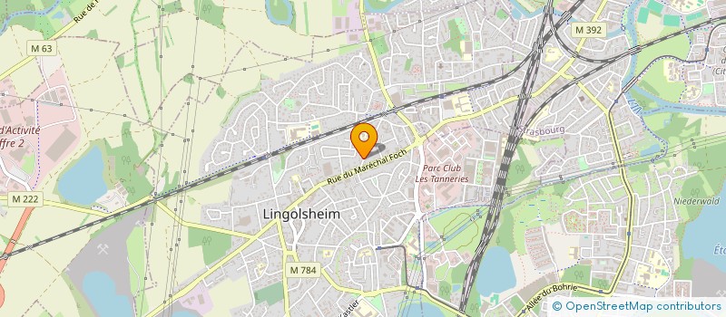 localisation de l'entreprise MADAME BOUCHRA OUTILAFT  LINGOLSHEIM