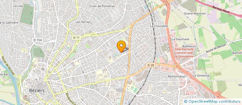 localisation de l'entreprise MADAME BOUCHRA RAOUDI  BEZIERS