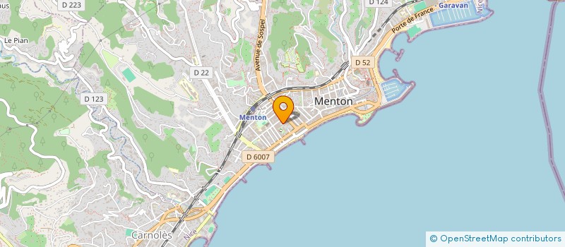 localisation de l'entreprise MADAME BOUCHRA SENNANI à MENTON