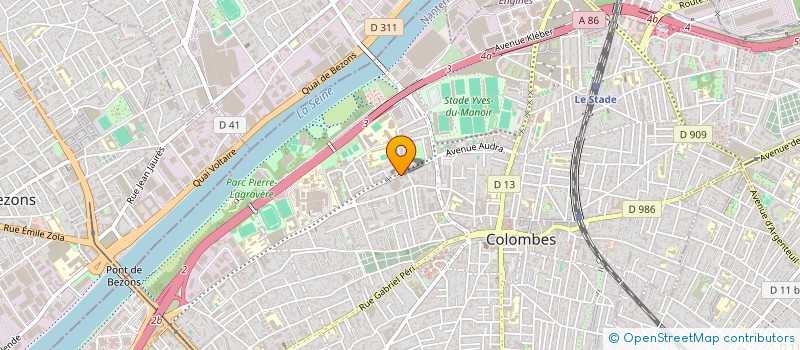 localisation de l'entreprise MADAME BOUCHRA TALAHBOUCHT  COLOMBES