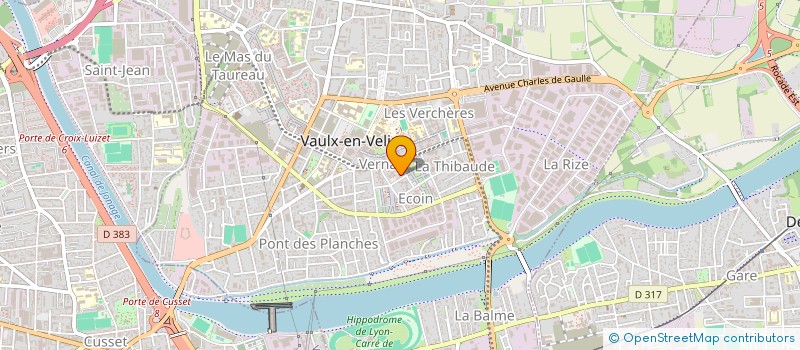 localisation de l'entreprise MADAME BOUCHRA YAHYA  VAULX-EN-VELIN