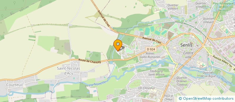 localisation de l'entreprise MADAME BOUCHRA ZARROUKI  SENLIS