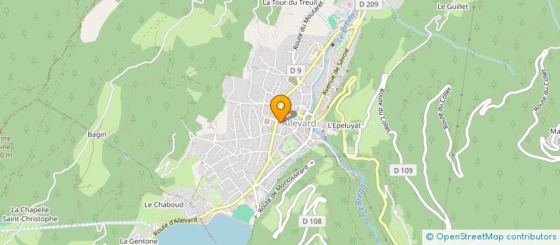 localisation de l'entreprise MADAME BOUDANNEY ROUX-BOUDANEY  ALLEVARD